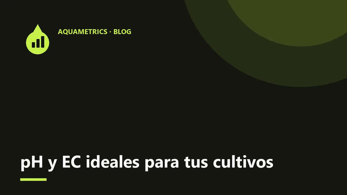 pH y EC ideales para tus cultivos en hidroponía