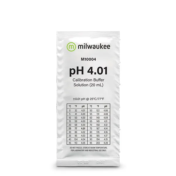 Calibración y limpieza Milwaukee · sobre 20 ml