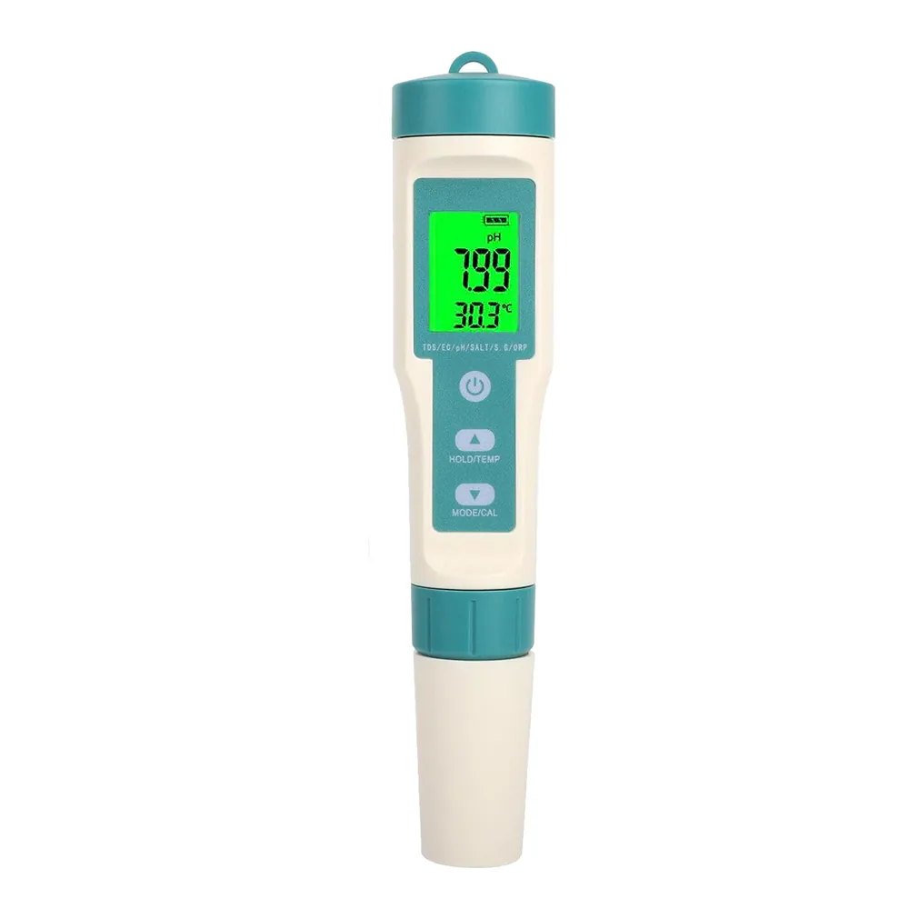 Medidor Ph/Ec /Tds/Orp/Sal/ Temp Easy Garden